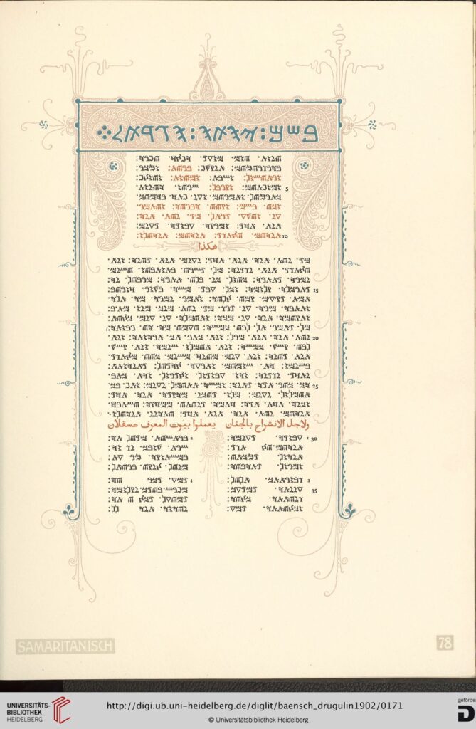 Baensch-Drugulin, Egbert Johannes (Hrsg.): Marksteine aus der Weltlitteratur in Originalschriften. Leipzig: Offizin W. Drugulin, 1902