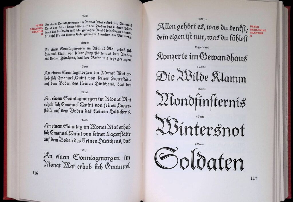 Die Schriftproben der Offizin Haag-Drugulin. Leipzig: Offizin Haag-Drugulin, 1936