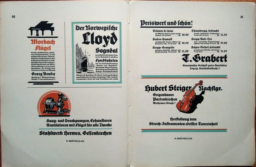 Sebaldus Gotisch und Initialen, Berthold-Probendruck. Berlin SW: H. Berthold AG, Schriftgießereien und Messinglinienfabriken, 1926