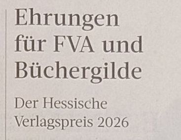 Hesischer Verlagspreis, Frankfurter Rundschau, 19.5.2026